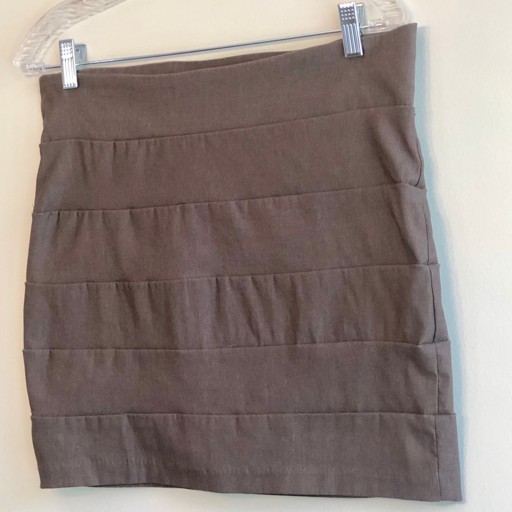 Light Brown Mini Skirt